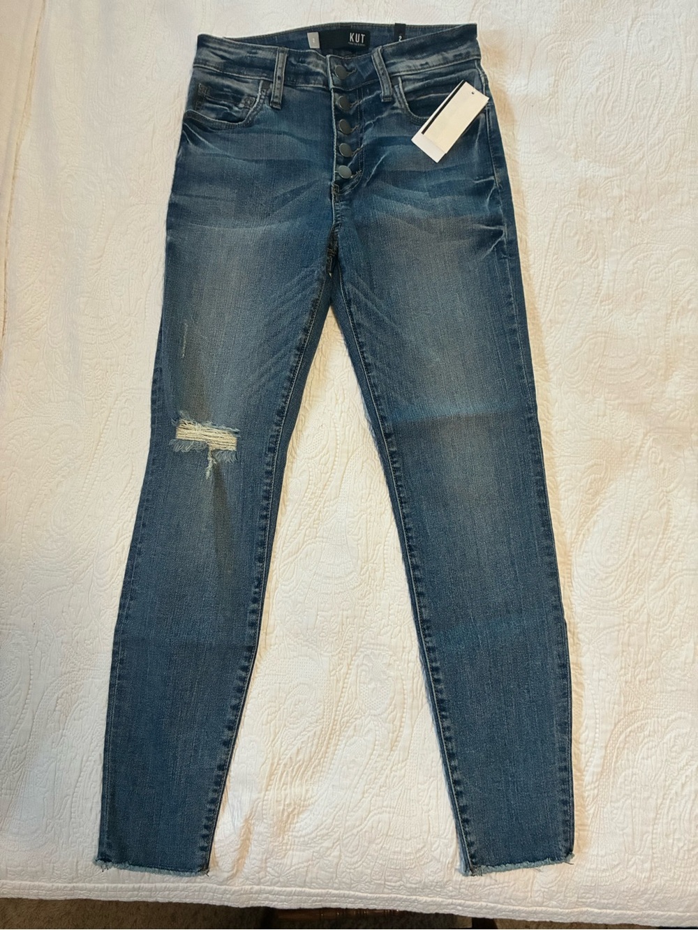 NWT Kut From The Kloth High Rise Connie Ankle Skinny Jeans